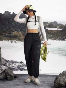 In My Nature Women's Outdoor Hiking Trekking City Commuting Casual Climbing Pants - Black - View 9