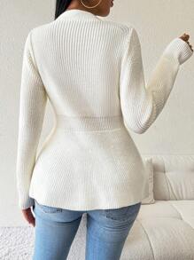 Calvaya 休闲纯色收腰开衫，春秋