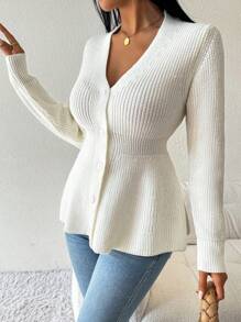 Calvaya 休闲纯色收腰开衫，春秋