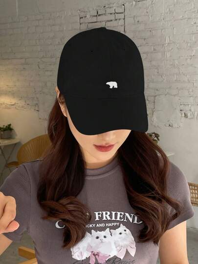 DAZY 女士刺绣装饰简约棒球帽，女士冬帽