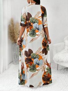 SHEIN Lady قمصان نساء طويلة ملونة منسوجة عمل أنيقة غير رسمية خريف وشتاء، سراويل نساء طويلة ملونة منسوجة