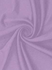 Sweetra Women Solid Color Minimalist Halter Tie Neck Velvet Long Homecoming Dress Maxi Women Outfit - Mauve Purple - View 4