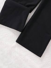 Black Snug Fit Jumpsuit With Ruffle Top, Waist Tie Bow Belt, Mid-Waist Design