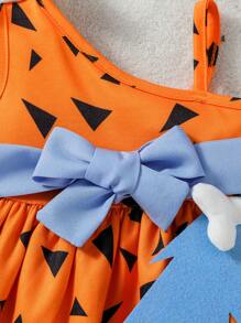 SHEIN 2 piezas Disfraz de niño/niña bebé de Halloween, estilo único mono naranja - Multicolor - Ver 7