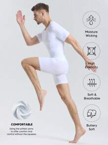 Débardeur pour hommes, chemise sans manches musclée, chemise de gym, chemise d'entraînement athlétique, t-shirt de course pour hommes - Blanc - Voir 6