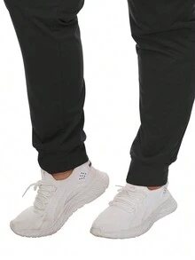 Dây kéo Dây rút Áo Hoodie & Quần thể thao - màu đen - Xem 4