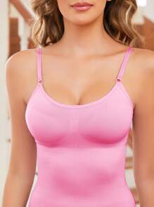 Prenda moldeadora sin mangas de color liso para mujer