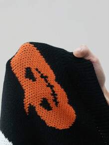 SHEIN Unity 万圣节趣味百搭南瓜图案开衫