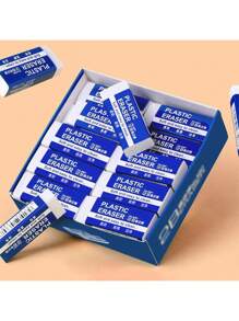 5 Packs Pencil Erasers In Two Sizes: Large/Small - Durable, Easy To Clean, Suitable For Writing And Drawing, Perfect Office And School Supplies - Multicolor - View 3