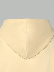 Bộ 2 áo hoodie và quần nỉ in hình gấu & chữ cho bé gái tuổi teen - Màu Khaki - Xem 3