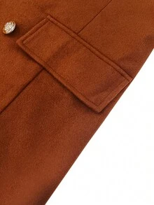 Women's Thickened Double-Sided Coat, Autumn/Winter - Brown - View 5