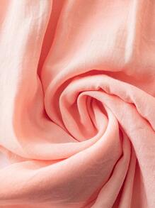 SHEIN LUNE 大尺碼夏季純色編織休閒長袖襯衫