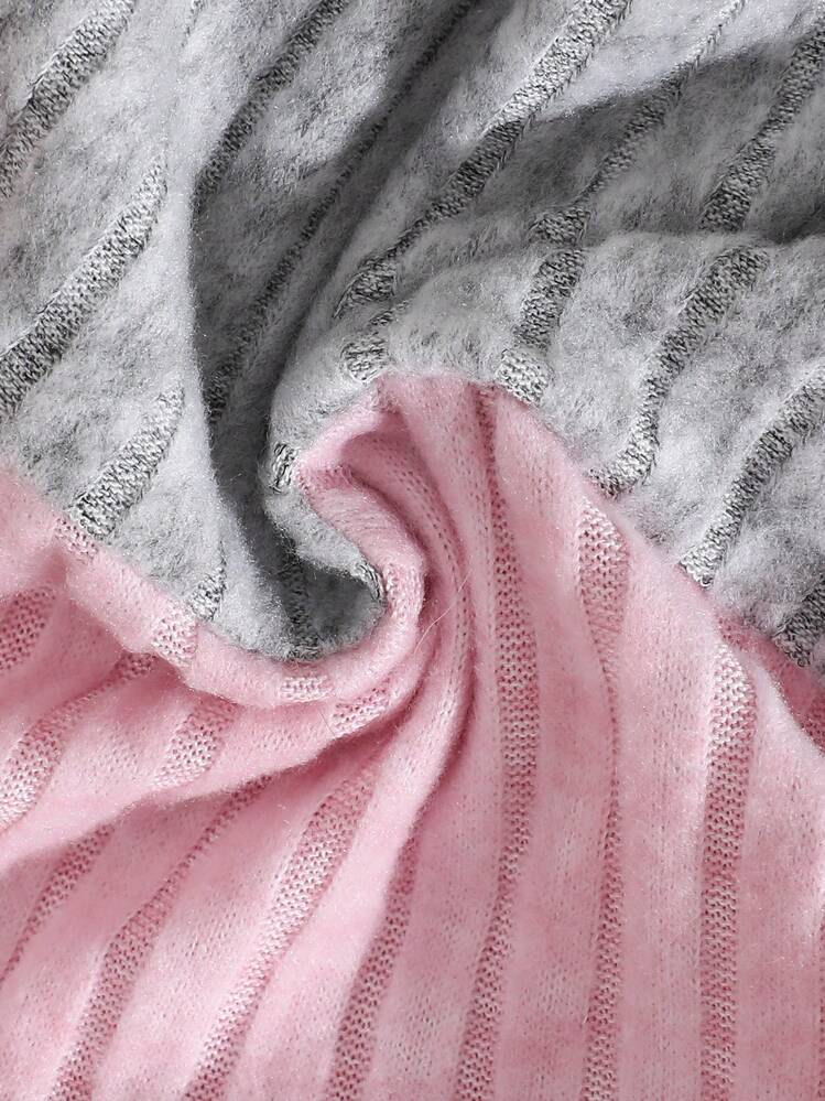 女婴拼色立领上衣，春秋装 - 彩色 - 查看 5