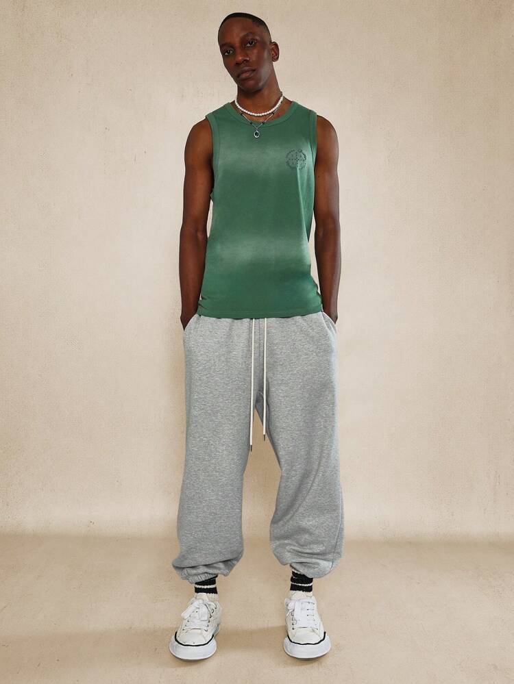 Débardeur athlétique de style de la fête de la Saint-Patrick thème irlandais, sans manches, avec logo estampé du studio. Top de sport performant, décontracté, avec charme porte-bonheur