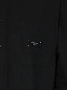 SUMWON Relaxed Fit Textured Long Sleeve Shirt And Pant 2 Piece Set - Black - View 5