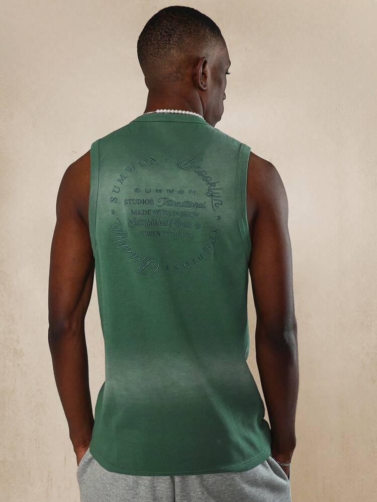 Débardeur athlétique de style de la fête de la Saint-Patrick thème irlandais, sans manches, avec logo estampé du studio. Top de sport performant, décontracté, avec charme porte-bonheur