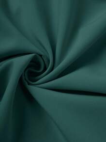 Franclia Women's Solid Color Twist Back Zip Up Elegant Skirt - Dark Green - View 3