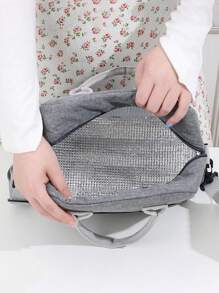 Men's And Women's Insulation Lunch Bag,Student Hand-Held Lunch Box Bag,Solid Color Simple Crossbody Lunch Bag Cooler Bag,Suitable For Taking Lunch To Work, Outdoor Camping And Picnic,For Students To Take Lunch To SchoolInsulatedWomanFor Women LadiesSchool Supplies Stuff Accessories Bag For School School Accessories School Stuff - Multicolor - View 4