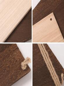 1件/2件装极简主义壁挂绳架，木质悬浮置物架，客厅卧室壁挂式展示架，农舍风格壁挂架，适用于家庭浴室走廊收纳板，生日毕业礼物 - 彩色 - 查看 10