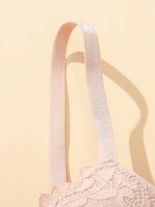 Snug Zone 5pcs/Set Romantic Lace Gather Uplift Bra, Everyday Wear, For Small Bust Lingerie - Multicolor - View 5