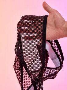 Men Briefs With Letter Jacquard Waistband - Black - View 6