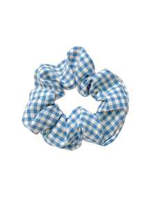 7pcs Women's Fresh Casual Plaid Hair Scrunchies Suitable For Daily, School, Beach, Office, Party, Holiday, Birthday, Back To School, Accessories Hair Ties Scrunchy Hair Ties Ponytail Head Accessories Elastic Band Beauty Home Hair Accessories Hair Rubber Bands,Travel - Multicolor - View 4