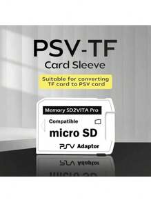 AOLION 适用于PS Vita的6.0版本TF卡适配器，SD 2VITA游戏卡槽，适用于PSV 1000/2000，兼容3.65系统，支持Micro SD卡存储 - 白色 - 查看 3