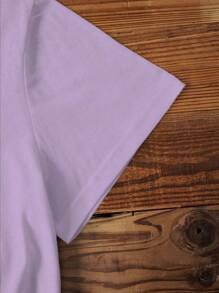 SHEIN Unity 5PCS Áo thun in chữ Slogan cho nữ Áo thun ngắn tay thường ngày Áo thun họa tiết cho nữ - Nhiều màu - Xem 6