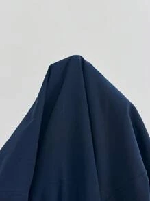 SHEIN Maternity Bow Tie Drawstring Button Up Shirt For Pregnant Women - Dark Wash - View 6