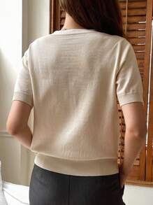 DAZY Loose Casual Solid Color Cardigan Sweater For Women Summer