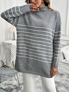 Chiquease New Loose Knitted Pullover Sweater For Women, Oversized European And American Style, Fashion Classic Knitwear, Autumn Winter  Fall Outfit