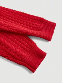 SHEIN MOD Fall Red Backless Metal Chain Detail Twist Sweater For Women,Elegant,Sexy, ,
