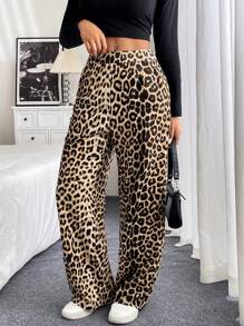 Chiquease Women Leopard Print Simple Daily Pants Fall Cloth For Women - Multicolor - View 6