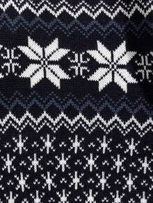 RueChic Men Geo Pattern Turtleneck Sweater - Multicolor - View 4