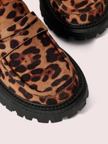 CUCCOO DOLLMOD 女士坡跟厚底豹纹舒适鞋圣诞节秋季新年假期 - 彩色 - 查看 7