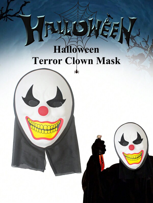 Masques d'horreur d'Halloween pour fête, masque de mascarade effrayant de crâne fantôme au cri