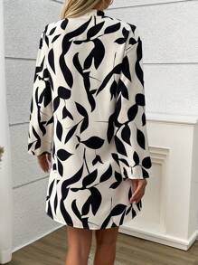 Calvaya 女士花卉印花长袖衬衫裙 - 彩色 - 查看 2