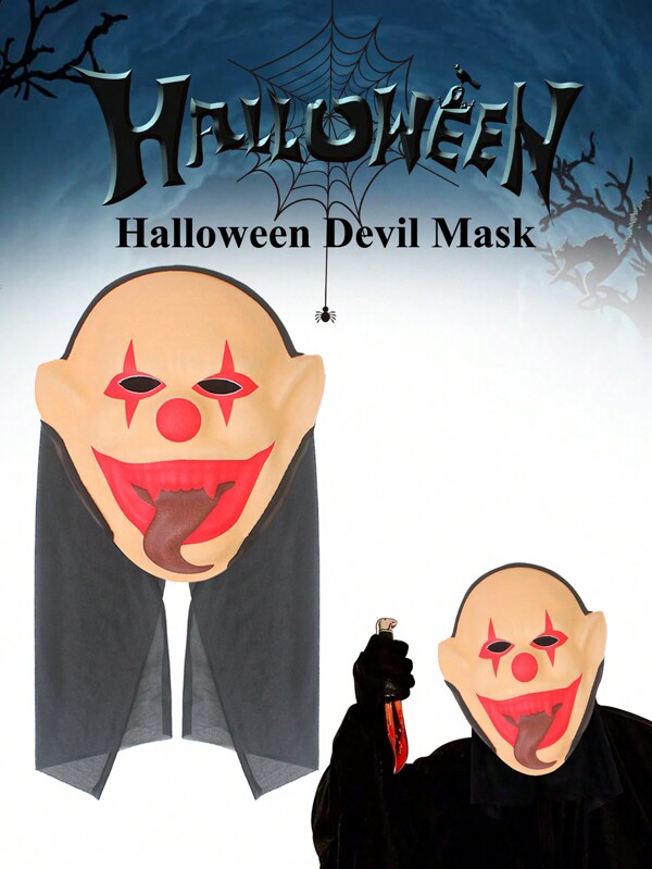 Masques d'horreur pour Halloween, maquillage de fête, mascarade, masque de visage hurlant effrayant, masque de crâne fantôme couvrant toute la tête