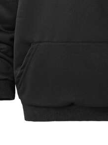 SHEIN Tween Boys' Spider Print Loose Fit Sweatshirt, Autumn/Winter - Black - View 6