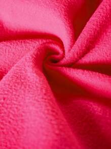 Tween Girls Street Style Thermal Lined Hooded Pullover Sweatshirt Dress, Fall/Winter - Hot Pink - View 3