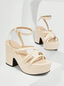 CUCCOO SZL Woman Shoes Rhinestone Detail Bow Decor Point Toe Chunky Beige High-Heeled Pumps For Summer Graduation Heels Prom Heels Vacation Shoes Summer Elegant Heels Spring Shoes Spring Break Easter