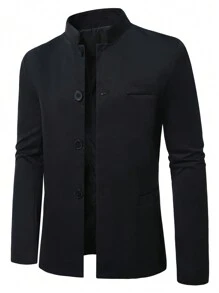 Manfinity Mode Plus Size Men's Chinese Style Suit Jacket