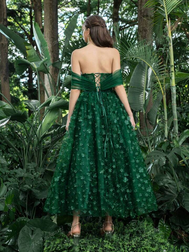 Prom dress floral applique online