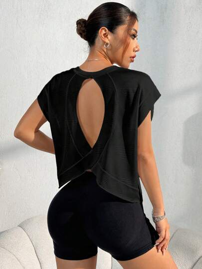 Easithlete Crossover Back Hollow Out Sports Tank Topworkout Tank Top