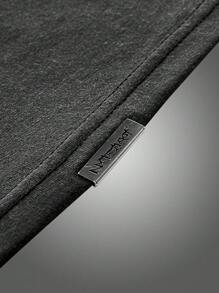 Manfinity VCAY Áo thun tay ngắn in hình đầu lâu rộng rãi, dáng rộng, dáng rộng, thoải mái, cỡ lớn cho nam, mùa hè - màu đen - Xem 5