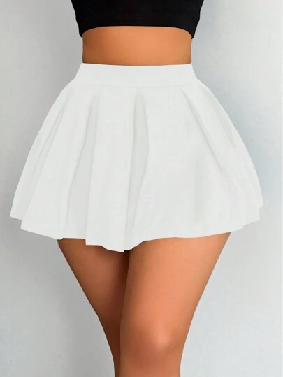 VaVaBold 素色简约防擦伤短裤裙，休闲日常穿着