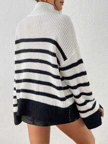 SHEIN Privé Elegante en chique casual gestreepte trui voor dames