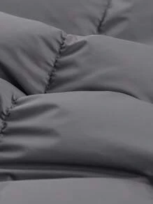 Manfinity Homme Men's Hooded Zipper Quilted Jacket