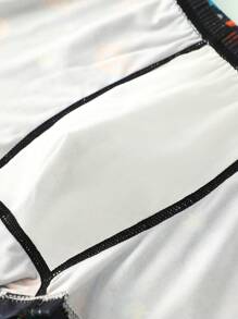 4 件装小男孩舒适透气卡通怪物印花三角裤内裤套装