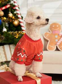 PETSIN Christmas Print Fashion Pet T-Shirt - Multicolor - View 6